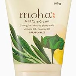 moha: Nail Care Cream, Nail Growth & Strength With Goodness of Almond Oil & Flaxseed Oil | Soft, Smooth, & Strong Lustrous Nails unisex- (100 g) Pack of 1-50