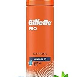 Gillette PRO SHAVING GEL ICY COOL WITH MENTHOL-195gram, White-picture-21