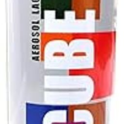 Cube Aerosol Spray Paint Can 400ml Multipurpose (MATT BLACK)-0
