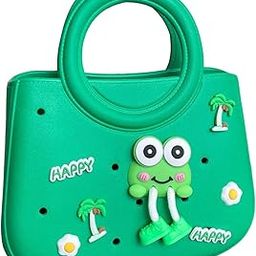 ™ Beach Tote Bag Waterproof EVA Trendy Beach Hole Bag for Outdoor Pool Holiday Green | Womens Handbags & Bags-image-73