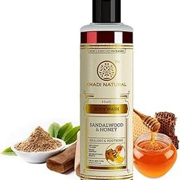 Khadi Natural Sandalwood & Honey Body Wash | Gentle Shower Gel for Healthy Skin | Body Wash for Calming Sunburns | Body Wash for Soft Skin | Suitable for All Skin Types | 210ml-image-22