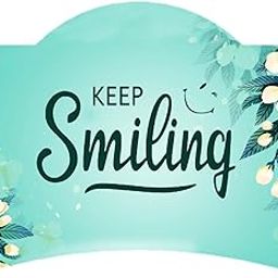Surprise Wrap Keep Smiling Outside Wall Or Front Door Hanging Sign Board for Shop,Office and Home Door Hanging (Size: 27x18)-image-97