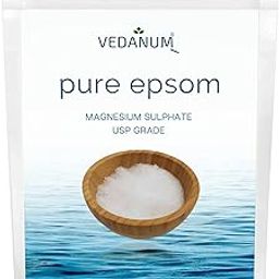Organic Epsom Bath Salt, USP Grade Magnesium Sulphate for Bathing, Foot Soak, Acne, Massage, Muscle Relief, Flowers, Garden, (500 Gram)-image-8