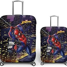 Marvel Spiderman Luggage Cover | Polyester Travel Suitcase Cover | Washable | Stretchable Suitcase Cover | 18-22 Inch-Small | 26-30 Inch-Large | Pack of 2 | Multicolor-picture-54