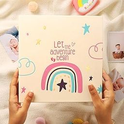 Doodle Baby Journal Set to Record Your Little One's Journey from Birth to Age 5 | Record Baby's Birth Story | Store Memories | Storage for photos and Documents (Growing Adventures)-image-30