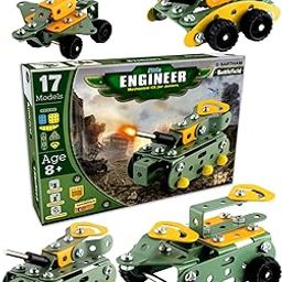 SARTHAM Educational Toys, Building and Construction Set, Battlefield - Age 8 to 12 | Mechanical Toy Set for Kids | Model Building kit | Assembly Toys for 8+ Kids | Multicolor-4