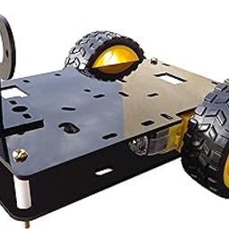 Kit4Curious 2 Wheel Drive Curious Chassis for DIY Robotics (Black)-22