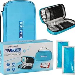 ONYXNEO Dia-Cool Pro Insulin Cooler Travel Case Pouch with 2 Gel Packs - Diabetes Cooler Insulin Bag, Insulated Pouch for Medicine, Diabetic Supplies, Ozempic Pen, EpiPen, and Syringes-image-85