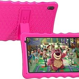 BYYBUO Kids Tablet, Android 13 10.1 Inch Kids Tablet, 2GB RAM 32GB ROM 6000mAh, Kids Tablets with Bluetooth, WiFi, Parental Control, Dual Camera, Shockproof Case-image-4