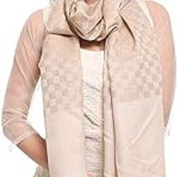 Women's Kaani Design, Soft Bamboo Scarf, Casual Shawls, Stoles, Wraps (soft Bamboo) Black-image-61