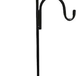 Stable Shepherd Hook Garden Lawn Stake Pole Hanger for Bird Feeder D 124cm-image-22