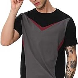 Fiery Men and Boys Short Sleeves Round Neck Regular Fit Cotton Drop Cut T-Shirts-image-93