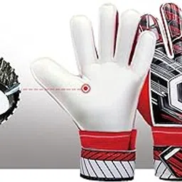 ATORSE Goalkeeper Gloves Sportswear Thickened Latex Goalie Training Gloves Children Red Size 7-image-36