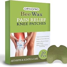 BEE WAX Natural Knee Pain Relief Patches | Bee Wax Arthritis Plaster For Knee, Back, Neck, Shoulder, Joint and Muscle Pain | Safe & Natural Pain Relief Patch (20 Pcs)-image-86