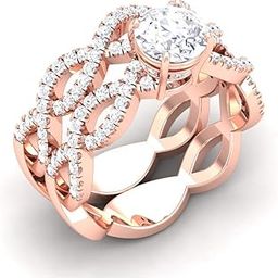 avsar 14k (585) Rose Gold Ring for Women-picture-21