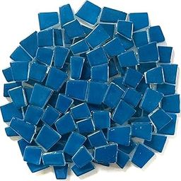 Bold Collection Venice Blue Irregular Trapezoid Glass Tiles - 150 Grams, 3.5mm Thickness, 95 to 100 Pcs-image-89