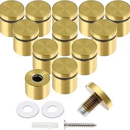 Luomorgo 12 Pcs 1" x 1" Stainless Steel Standoff Screws, Gold-image-57