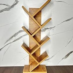 KVS Furniture Engineered Wood 7-Tier Book Rack,Storage of Book Case,Free-Standing Books Holder Organizer,Space Saver for Home,Office, Set of 1 (Oak Yellow) DIY(Do-It-Yourself)-image-23
