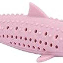 SALUTUY Cat Toothbrush Catnip Toy, Silicone Easy to Clean Soft Durable Cat Toy Bite Resistant Fish Shape for Teeth Cleaning for Home(Pink)-image-32