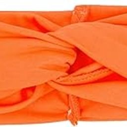 Hair Bands, Women'S Headband， Color Block Twist Stretch Headbands ，Ladies Sports Yoga Turban， Knitted Headband for Girls Wrap Bow Hair (Color : Orange)-image-2