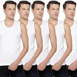 100% Combed Cotton Kings RNBS White Vest for Men Combo Pack-image-95