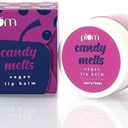 Plum Candy Melts Vegan Lip Balm | Berry Feast | For Dry & Chapped Lips | Natural SPF with Vitamin A | Natural UV Protection | Ultra Moisturization | Added Shine | 100% Vegan | Paraben Free | 12g-29