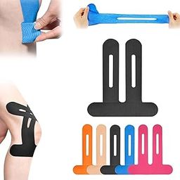 Precut Kinesiology Tape for Knees, Knee Support & Stability, Knee Pain Relief Athletic Tape - Waterproof & Elastic, Breathable Hypoallergenic Latex-Free Tape (10)-image-26