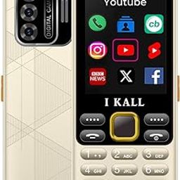 IKALL I10 4G Keypad Mobile Phone | 2.8" Display, Dual SIM, 3.5mm Jack | Loud Speaker, Pre-Loaded Facebook, YouTube, Instagram | Multimedia Cloud Phone (Gold)-picture-25