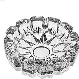 ElevatePro Glass Cut Design Ash Tray For Smoking Cigarette Home, Car, Balcony - 7 Inch-picture-10