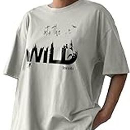 Women's Honey Comb Half Sleeve Printed Boyfriend/Loose Fit T-Shirts (Color: Grey)-image-98