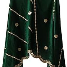 Velvet heavy gota patti cut work emboidery party wears dupatta for girls and womans size 2.25meter pack of 1p-43