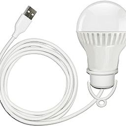 Saish Solutions 6W LED White USB Bulb with Cable and Wire (6 Feet long wire)-28