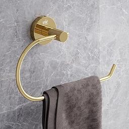 U-S-F BATH ACCESSORIES Towel Hanger for Wash Basin, Quality Tested 304 Stainless Steel Napkin Holder for Bathroom, Hand Towel Hanger, Towel Holder in Bathroom, Bathroom Accessories (Gold) 1 Piece-image-50