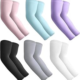 2 Pairs Arm Warmer Sleeves UV Protection UPF 50 Sun Sleeves for Men Women Youth-image-48
