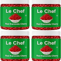 Le Chef Premium Karonda Red Cherries 250 gm x 4| Combo Pack Of 4-image-3
