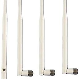 NBR Dual Band 2.4GHz 5GHz 5.8GHz 6dBi WiFi Wireless Terminal Rubber Duck Whip Omni Antennas White with TNC Male Connector-04 pcs.-picture-6