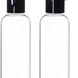 50ml Pack of 5 Travel Bottles for Toiletries - Refillable, Leak-Proof Clear Plastic Containers with Flip Cap, Ideal for Shampoos, Lotions, Creams - Small Travel Size, Empty Bottles-14