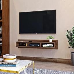 Wakefit TV Unit | 1 Year Warranty | TV Stand Wall, TV Stand Wall Mount, Wall Mount TV Stand, Engineered Wood with Wall Mount Display Rack Upto 42'' (Murphy, Columbian Walnut)-image-43