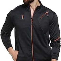 Men's Fleece Solid Standard Length Blouson Regular Jacket-image-17