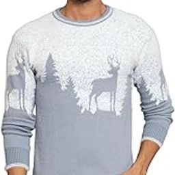 Men's Winterwear Woolen Animal Print Cardigans Sweaters (4010_eK)-image-98