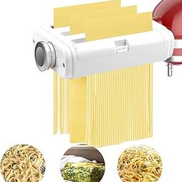 Pasta Maker Attachment 3 in 1 Set for KitchenAid Stand Mixers Included Pasta Sheet Roller, Spaghetti Cutter, Fettuccine Cutter Maker Accessories and Cleaning Brush – Homemade Fresh Easily-picture-18