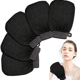 niolio 5Pcs Korean Exfoliating Scrubbing Gloves,Dead Skin Remover Bath Mitts Scrubs For Hammam Massage Scrubber Tan Removal Or Keratosis Pilaris Microdermabrasion At Home-image-67
