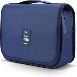 Storescent Girls' Hanging Carry-On Case Cosmetic Bag for Vacation, Trips, and Gym (Dark Blue)-image-35