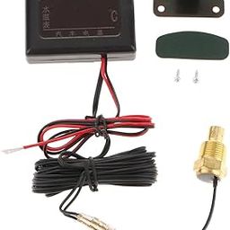 UJEAVETTE 12V-24V Car LCD Digital Water Temp Temperature Gauge Meter with Sensor 17mm-18