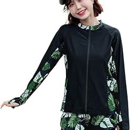 hys2128 Women's Fitness Swimsuit, Body Cover, Rash Guard, 5-Piece Set, Tank Top, Leggings, Long Sleeve, Rash Hoodie, UPF50+, UV Protection, 98.7%-image-43