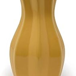The Himalayan Goods Company Decorative Ceramic Flower Vase Stand 6.5 inches Tall for Home Office Gift (Yellow)-image-46