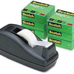 Scotch 810K6C38 Tape Dispenser, w/6 Rolls, 1-Inch Core 3/4-Inch x1000-Inch Tape, 6/PK, BLK-image-43