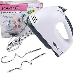 JAYAMBE Scarlet Electric Hand Mixer with 4 Pieces Stainless Blender, Bitter for Cake/Cream Mix, Food Blender, Beater for Kitchen 260 watt-picture-11