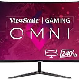 ViewSonic VX3219-PC-MHD 81.28 Cm (32") FHD 240Hz 1500R Curve Gaming Monitor with 1ms Response time, 300 Nits, AMD FreeSync Premium, Dual Speakers, Game Mode, Eye Care, HDR10, 103% sRGB, HDMI, 2 xDP.-36
