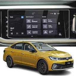 ARMOUR GUARDS Navigation System Touch Screen Guard Compatible with VOLKSWAGEN VIRTUS (10.1 Inch) (Transparent)-29